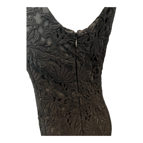 🖤 EUC ANN TAYLOR Black Lace Sheath Dress | Women’s Sz 0 - Picture 5 of 10
